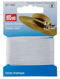 Rundelastik 1,5mm - 3m - Hvid
