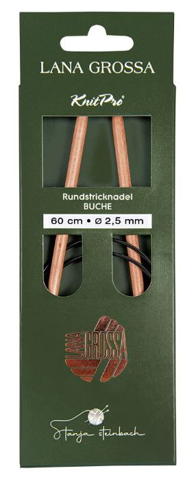 Rundpind træ Knitpro Buche - 80 cm