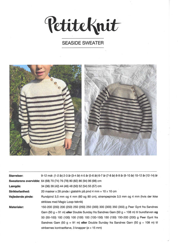 Seaside Sweater Junior - PetiteKnit opskrift