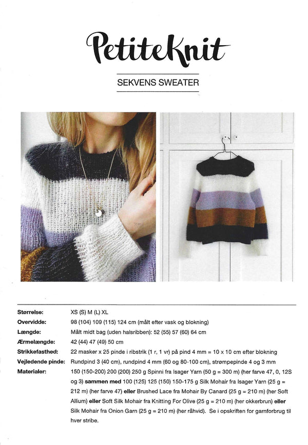 Sekvens Sweater - PetiteKnit opskrift