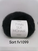 Sort Tynn Silk Mohair