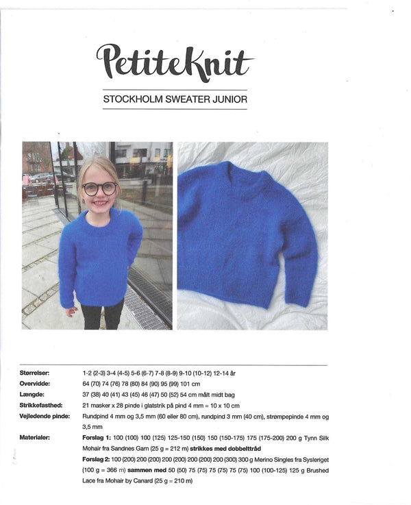 Stockholm Sweater  Junior - PetiteKnit opskrift