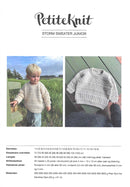 Storm Sweater Junior - PetiteKnit opskrift