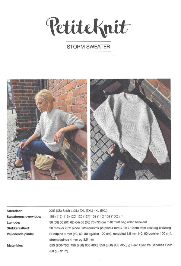 Storm Sweater - PetiteKnit opskrift