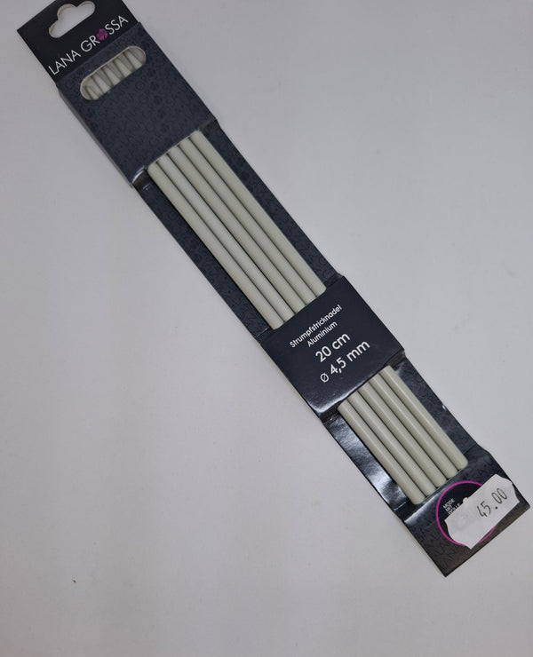 Strømpepinde 20 cm Aluminium
