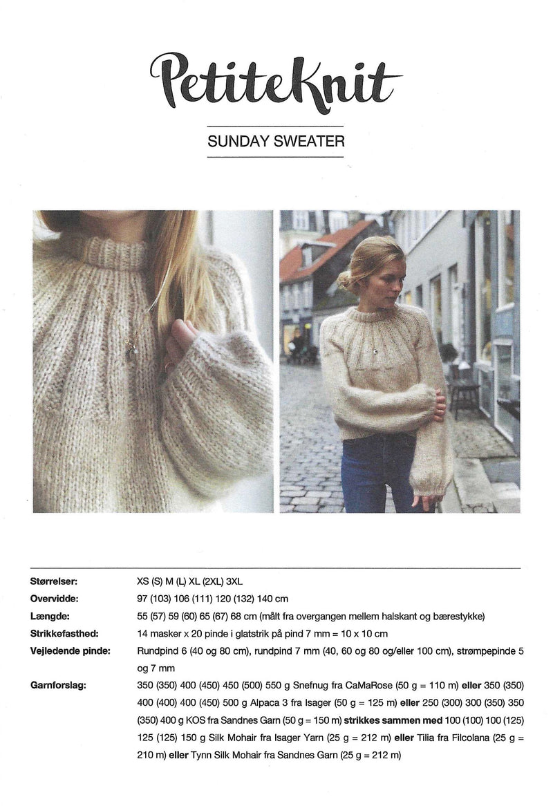 Sunday Sweater  - PetiteKnit opskrift
