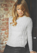 Lana Grossa opskrift - Cool Wool - Sweater med snoninger Classici 6