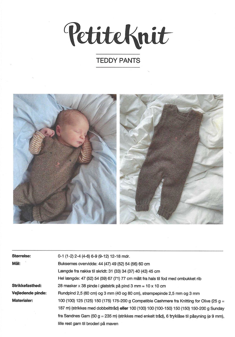 Teddy Pants  - PetiteKnit opskrift