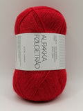 Alpakka Følgetråd - True Red