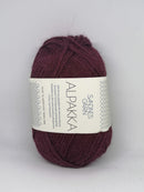 Alpakka - Vinrød