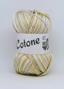 Cotone Print - Hvid-beige-grå