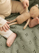 Sandnes Opskrift / 2406 Babytæpper/ Nr. 5 Kløvertæppe