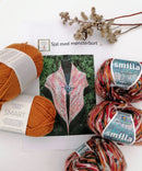 Strikkekit til sjal med mønsterbort