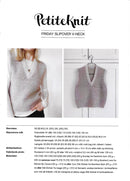 Friday Slipover V-neck - PetiteKnit opskrift