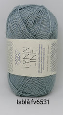 Tynn Line - Isblå