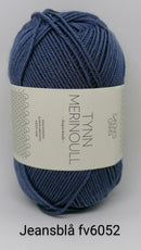 Jeans Blå Tynn Merinould