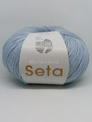 Meilenweit 100 Seta - Fabriksinformation: Lana Grossa, Ingolstädter Str. 86, 85080 Gaimersheim, Germany - office@lanagrossa.de