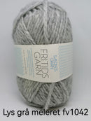 Lys Grå Meleret Fritidsgarn