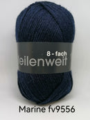 Meilenweit 8-fach 100g - Fabriksinformation: Lana Grossa, Ingolstädter Str. 86, 85080 Gaimersheim, Germany - office@lanagrossa.de