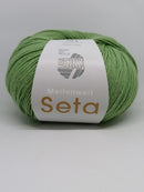 Meilenweit 100 Seta - Fabriksinformation: Lana Grossa, Ingolstädter Str. 86, 85080 Gaimersheim, Germany - office@lanagrossa.de
