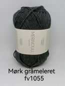 Merinoull - Mørk gråmeleret