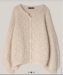 Lana Grossa opskrift - Natural Alpaca Pelo - Cardigan med lange ærmer