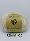 Natural Alpaca Pelo - Råhvid