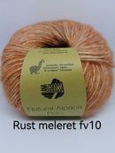 Natural Alpaca Pelo - Rustmeleret